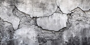 老旧斑驳的开裂墙面