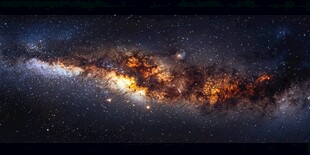 璀璨银河系星空壮丽图景