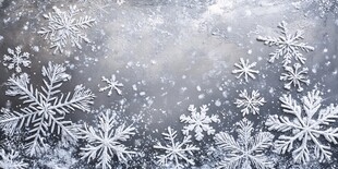 冬日雪花背景图