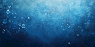 梦幻蓝色水底气泡背景
