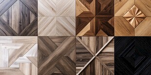 多样木纹拼花地板图案展示