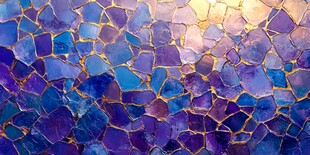 梦幻紫蓝碎瓷片艺术纹理