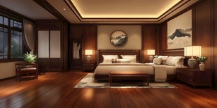 中式典雅卧室温馨空间