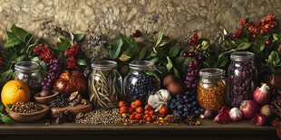 缤纷罐装果蔬与新鲜食材