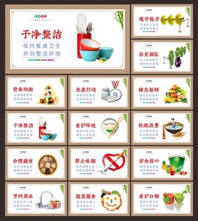 食堂文化标语