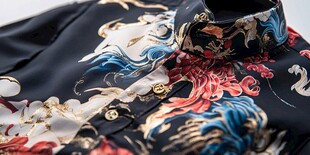 中式印花衬衫 尽显国风韵味
