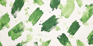 绿色水彩笔触抽象背景图