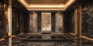 奢华大理石浴室室内设计