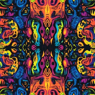 绚丽多彩抽象几何图案纹理