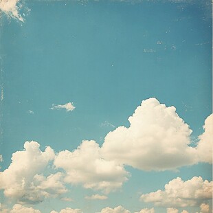 蓝天白云 纯净的天空景致