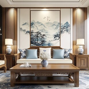 中式客厅 山水诗意家居美学