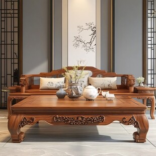 中式古典实木家具优雅组合