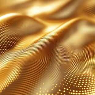 金色波浪纹理科技感背景