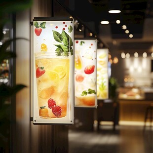 美味鲜果茶饮店内展示