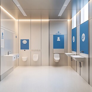 现代简约风格公共卫生间
