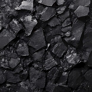 碎煤块纹理特写