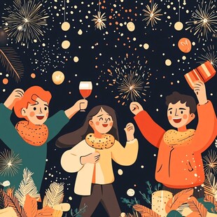 欢乐跨年场景