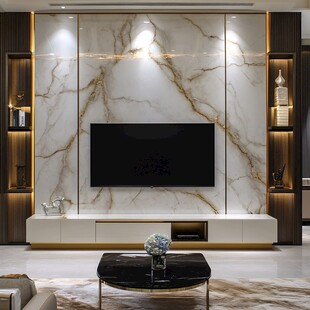 现代大理石电视背景墙设计