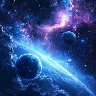 梦幻宇宙中的双行星景观