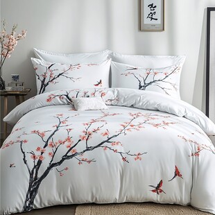 中式花鸟床品 尽显雅致韵味