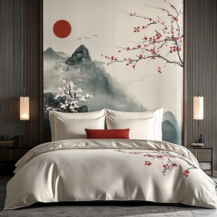 中式山水卧室 诗意浪漫风