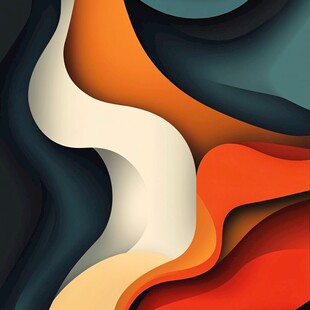 多彩流动抽象艺术背景