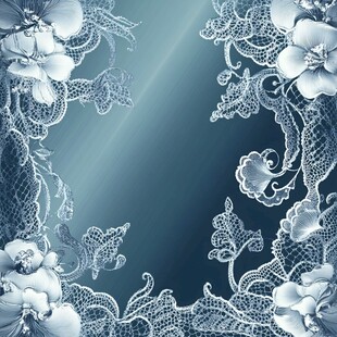 蕾丝花卉装饰背景图