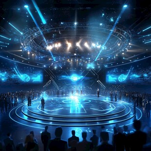 炫酷科技风大型舞台场景