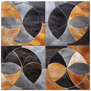 几何图案大理石瓷砖拼图