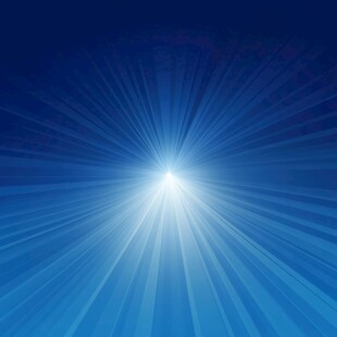蓝色光芒放射背景图