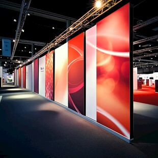 展厅绚丽展板展示空间