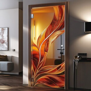 艺术玻璃门 点亮室内空间