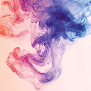 彩色烟雾梦幻飘逸景象