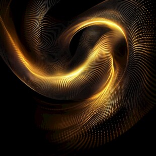 金色动感线条旋涡背景图