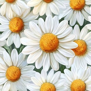清新雏菊图案背景纹理