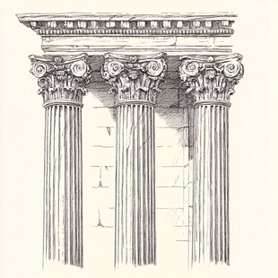 古典希腊罗马风格柱式设计