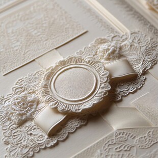 精致蕾丝装饰的优雅物件