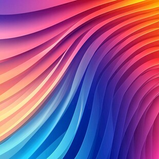 绚丽多彩波浪纹背景图案