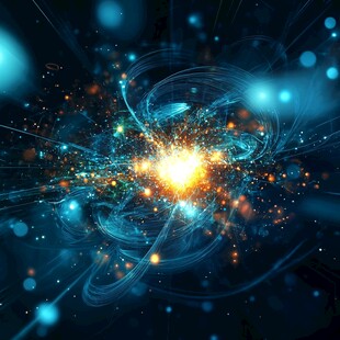 璀璨宇宙能量爆发场景