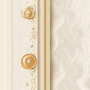 奢华欧式雕花门饰细节图