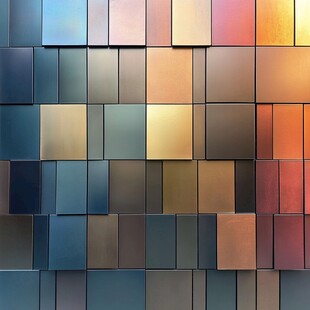 多彩渐变方块背景纹理