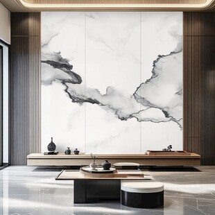 水墨风客厅背景墙设计