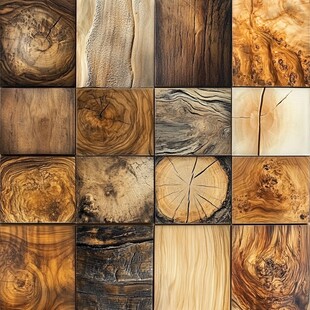 多样木材纹理精彩呈现