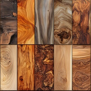 多样木材纹理精美展示