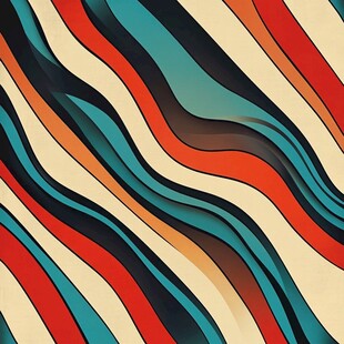 动感波浪条纹抽象图案