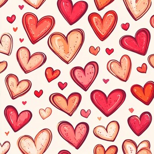爱心图案背景 浪漫风设计