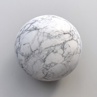 白色大理石纹理圆球