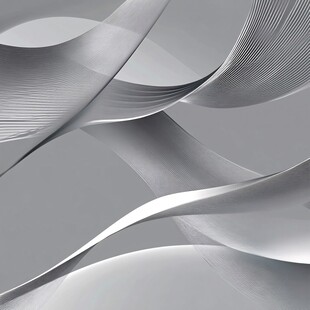 银色动感抽象曲线图案