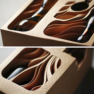 创意酒瓶收纳盒设计展示