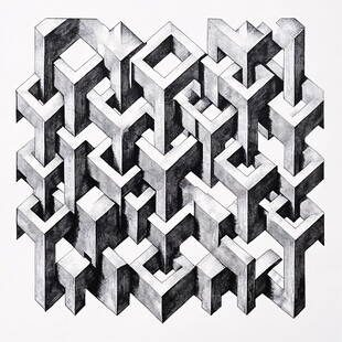 立体几何抽象图案艺术